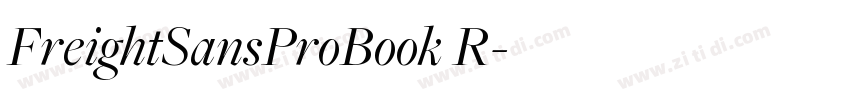 FreightSansProBook R字体转换 FreightSansProBook R字体转换